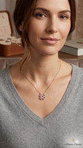 The flower heart convertible pendant