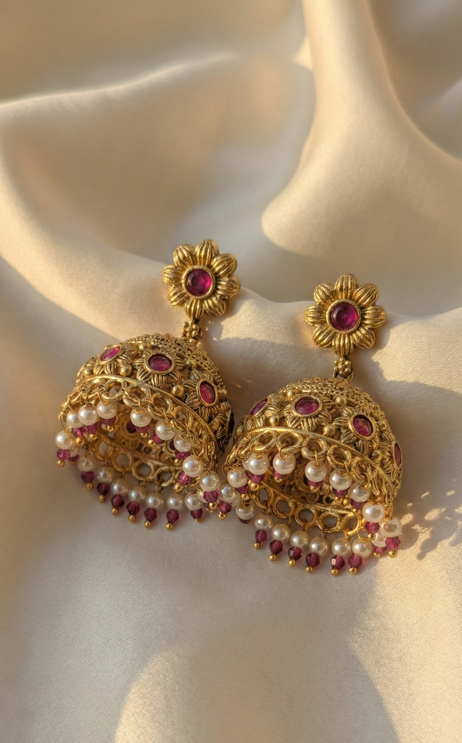 The Rajvari Jhumkas