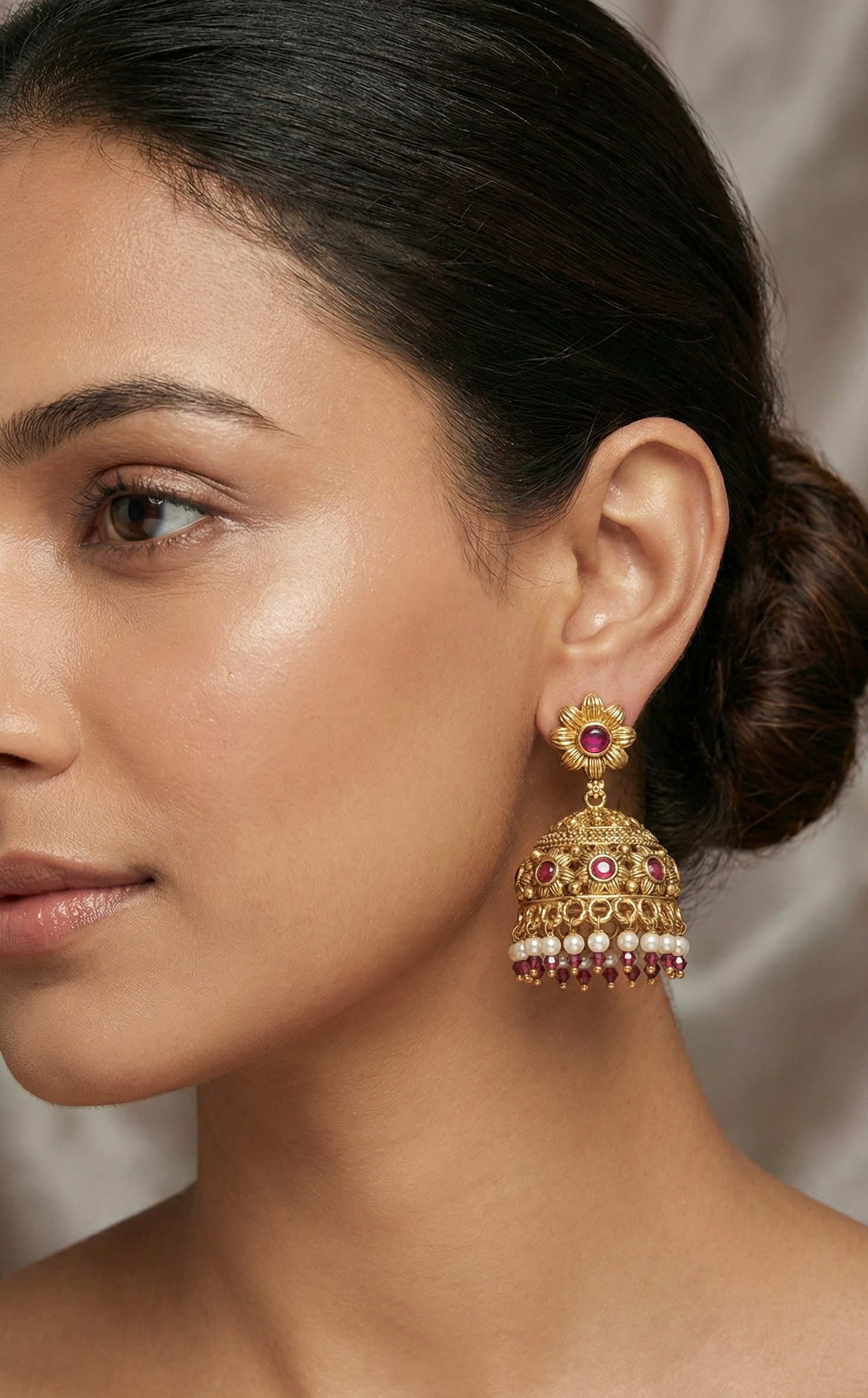 The Rajvari Jhumkas