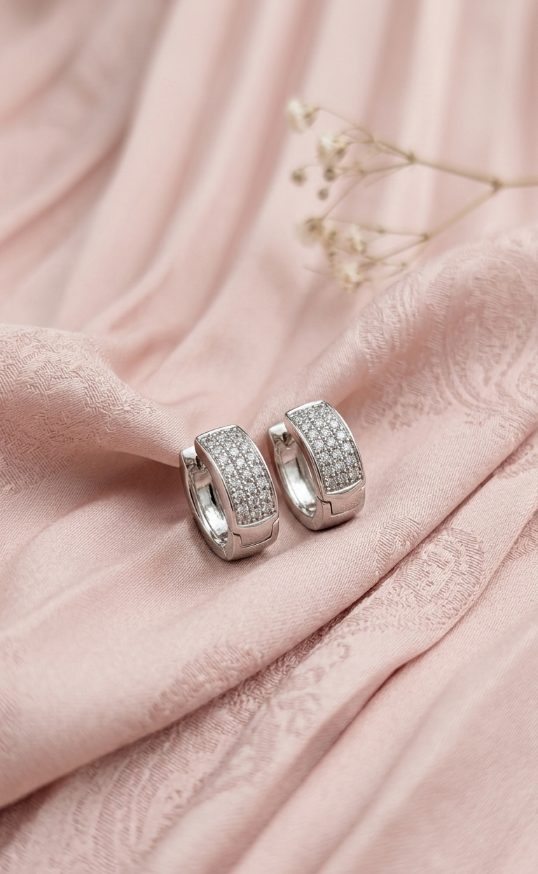 Velvet Frost Hoops