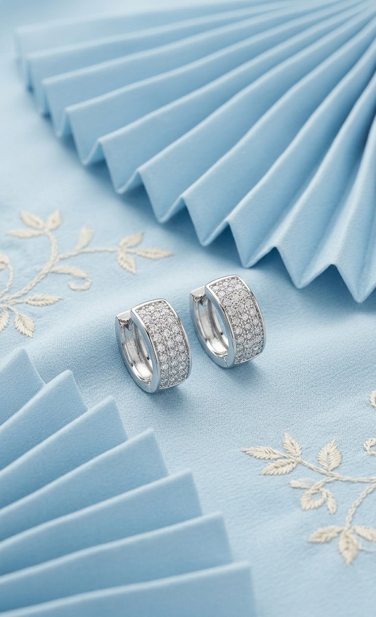 Velvet Frost Hoops