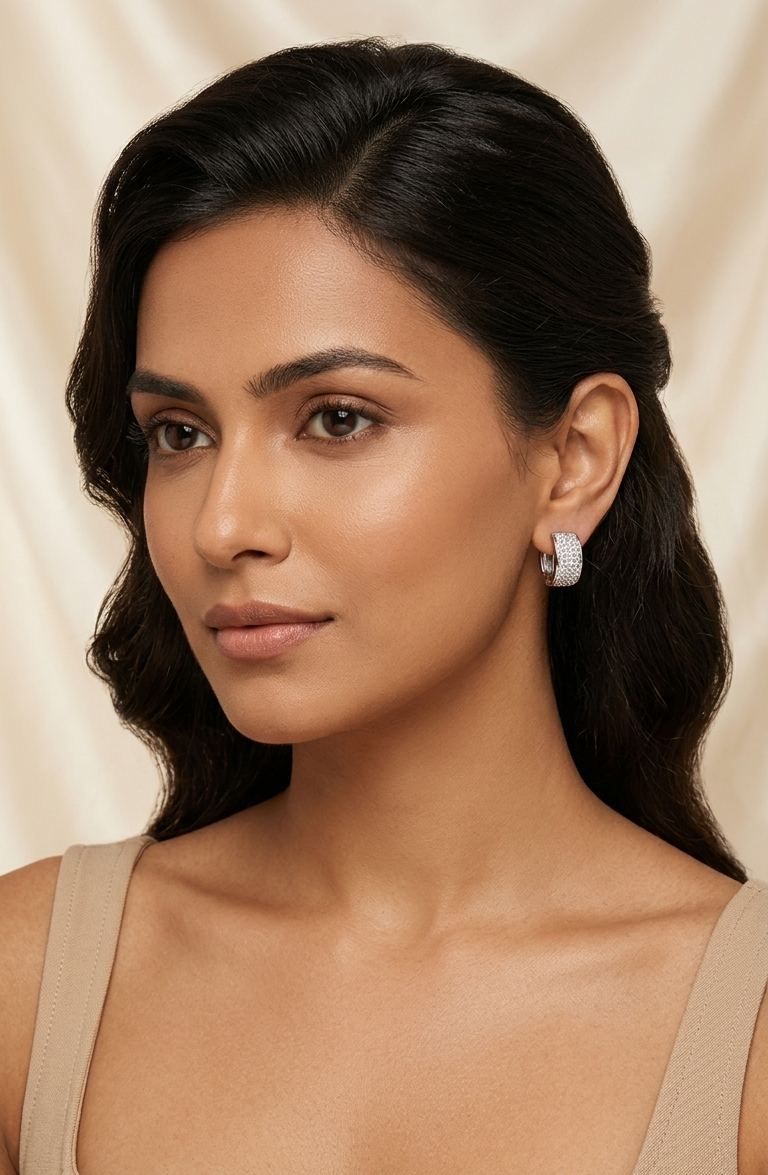 Velvet Frost Hoops